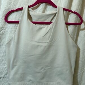 GAP Off-White Racerback Sports Bra